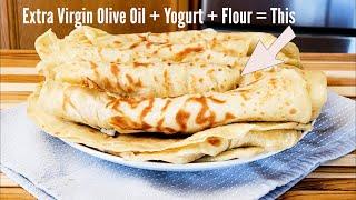 Why didn't I Try This before? Chapati with Extra Virgin Olive Oil and Yogurt | Lachha Paratha Recipe