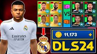 LEGENDARY UPDATE IN DLS 24 | MBAPPE IN REAL MADRID + MAXED TEAM VS GOLD | DREAM LEAGUE SOCCER 2024