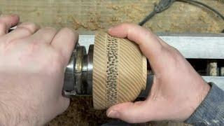 Textured Ash Bowl - New Power Tool!!! - Wood turning