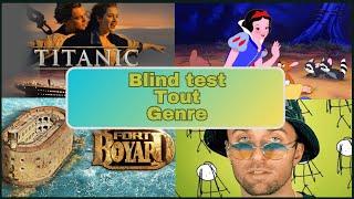 Blind test tout genre 100 extraits (chanson; film; série; jeux vidéo; pub; émission télé; animé;...)