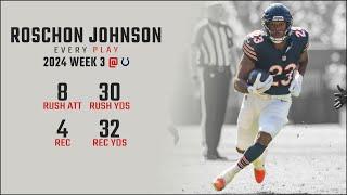 Roschon Johnson Week 3 Replay: Every Run, Target, and Catch @ Indianapolis Colts