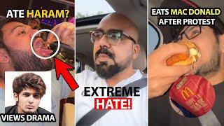 Ducky Bhai Eats Haram Food! | Junaid Akram Gets EXTREME HATE! | Maaz Safder MacDonald After Protest!