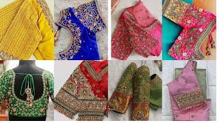 New Blouse work Design /Latest Aari Work Blouse Hand Design /Blouse Designs Back Neck