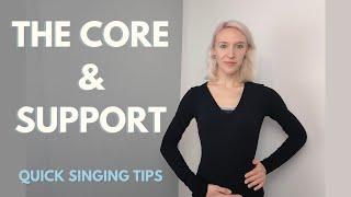 Quick Singing Tips | Breath Support for Singing. How the Core Muscles Support the Voice ️