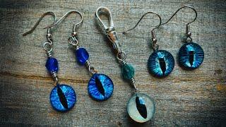 DIY Jewelry-Making Painted Eyes Into EARRINGS & MORE!