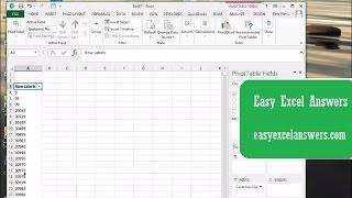 Create a Pivot Table in Excel in less than 3 minutes