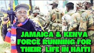 JAMAICA & KENYA SOLDIER CRYING &  RUNNING FOR THEIR LIFE AFTER HAITI GANGS  ATTACK  UN HELICOPTER