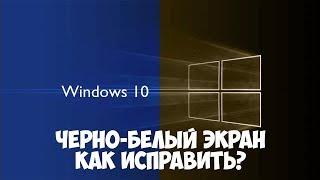 Если экран стал черно белый в Windows 10. Причины и способы решения проблемы