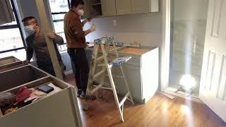 安装橱柜下集 HOW TO INSTALL KITCHEN CABINETS