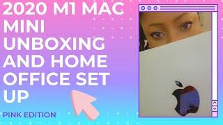 Mac Mini M1 Unboxing and Desk Set Up | Pink Edition