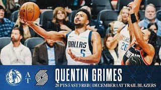 Quentin Grimes (28 Points) Highlights vs. Trailblazers | December 1, 2024
