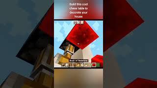 Build a Chess table in minecraft| Minecraft build hack| #minecraft #shorts #shortsbeta #buildhacks|