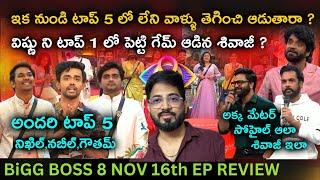 Contestants Families Top 5 | Nov 16 Episode Review by Anand's Top Views| Bigg Boss Telugu 8 | Day 76