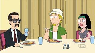 American Dad: Dinner party at Smith House.