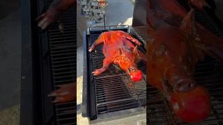 Cooking Whole Pig On Meadow Creek COMBI42 Smoker