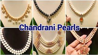  Chandrani Pearls Ranikuthi - New Design Colour Pearl Necklace Collection 