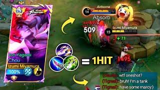 CHOU NEW INSANE ONESHOT DAMAGE BUILD + COMBO!! Build Top 1 Global Chou ~ MLBB