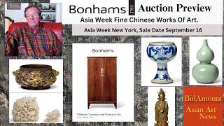 Bonhams Auction Preview Chinese Works of Art Asia Week New York September 16