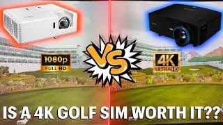 BenQ LK936ST Long Term/Golf Mode Review | 1080P vs 4K Golf Simulator Comparison | New GSPro Courses!