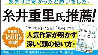 （270）集中力はいらない　森 博嗣　紹介音声