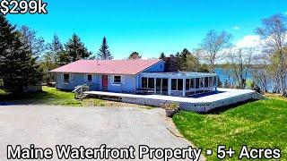 Maine Waterfront Homes For Sale | $299k | Maine Real Estate For Sale | Sitting atop