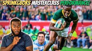 Black American Reacts To South Africa Vs Argentina | Rugby Championship 2024 |  Springboks