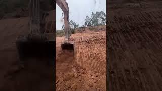 Excavator digging process