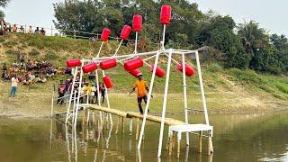 Fun unlimited. Who can survive & walk through the barrier