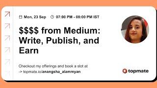 $$$$ from Medium: Write, Publish, and Earn