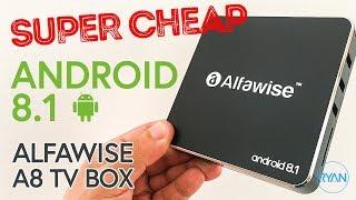 ALFAWISE A8 TV BOX Rockchip 3229 Android 8.1 Review - SUPER CHEAP TV BOX!