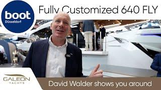 David Walder introduces this uniquely customized Galeon 640 FLY at Boot Dusseldorf