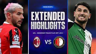 Milan vs. Feyenoord: Extended Highlights | UCL Knockout Phase Play-off Leg 2 | CBS Sports Golazo