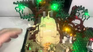 Lego Star Wars 75330 Dagobah Jedi Training Lightailing light kit Review