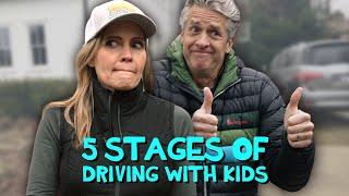 The 5 Stages of Driving with Kids