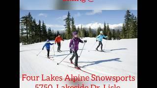 ಅಮೆರಿಕಾದ ಚಳಿಗಾಲದಲ್ಲಿ Skiing ಆಟ I Skiing @ Four Lakes Alpine Snowsports, Lisle, IL 60532 #shorts