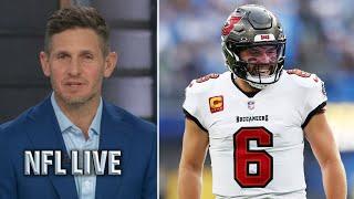 NFL LIVE | Bucaaneers offense is on-fire with Baker Mayfield - Dan Orlovsky credit 'dark horse' Bucs