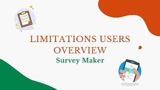 WordPress Survey Maker Limitation Users Overview