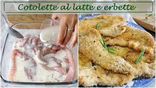 Versa il latte sulla carne e prepara queste MORBIDISSIME COTOLETTE DI TACCHINO AL FORNO