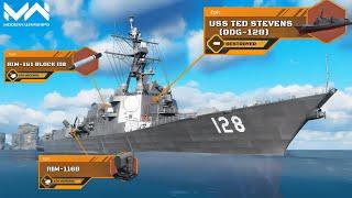 January Battlespass Free Ship! USS Ted Stevens (DDG-128) Quick View & Gameplay | Modern Warships