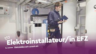 Stromgesteuert: Elektroinstallateur/in EFZ - Elektrizitätswerk Uznach AG | Lehrstellenvideo | Yousty