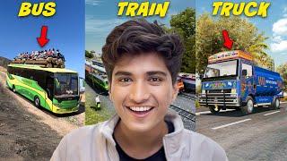 Playing BEST INDIAN BUS, TRAIN, TRUCK GAMES!