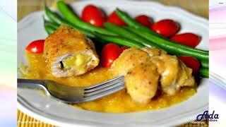 Филе цыплят с сыром и ананасомОчень вкусно!!!