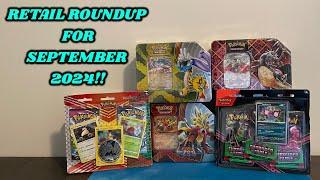 NEW PRODUCTS & CHILLING REIGN IN STORE?! Retail Roundup Pokemon Card Opening for September 2024!!