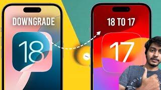 How to Go Back iOS 18 to 17 ( Without Computer ) | How To Downgrade iOS 18 To 17 | iOS 18 To 17 |