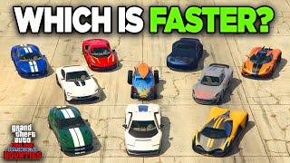 Top 10 FASTEST CARS in GTA 5 Online (Updated)