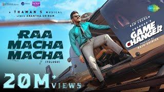 Raa Macha Macha - Lyrical | Game Changer | Ram Charan | Shankar | Thaman S | Nakash Aziz