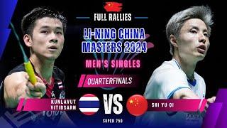 Kunlavut Vitidsarn (THA) vs Shi Yu Qi (CHN) - QF | China Masters 2024