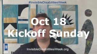 Wayne Connell Invisible Disabilities Week 2015 Kickoff Sunday 10 18 15