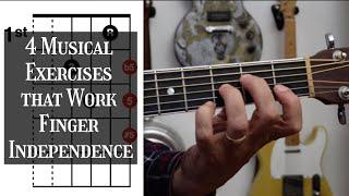 4 Musical Exercises that Work Finger Independence | Tom Strahle | Pro Guitar Secrets