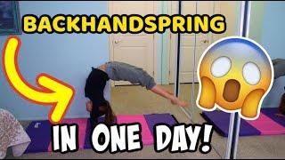 HOW TO GET YOUR BACK HANDSPRING IN ONE DAY!